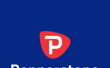 Pepperstone logo niebieskie