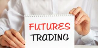 Napis "futures trading"