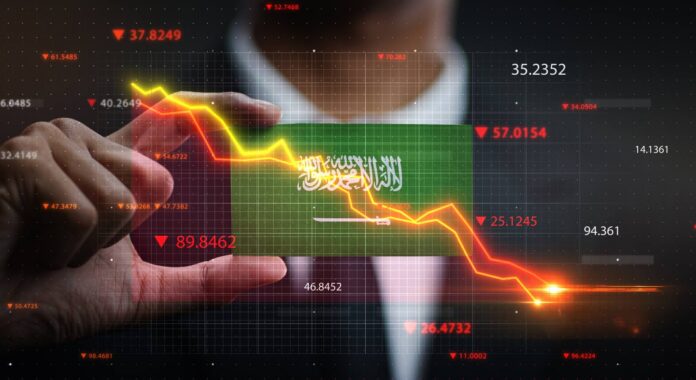Spadki na Saudi Stock Eschange